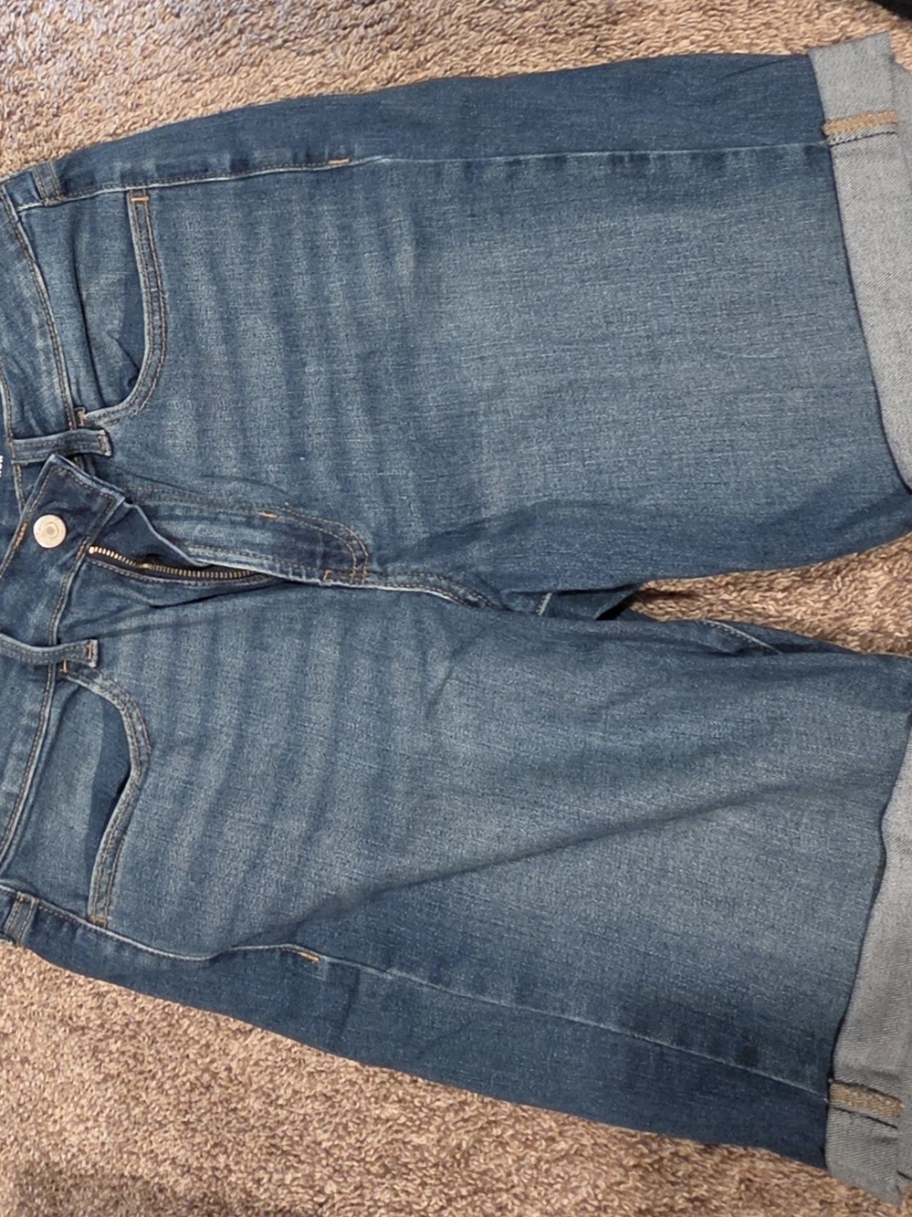 Old Navy Women's Dark Blue Boyfriend Denim Shorts